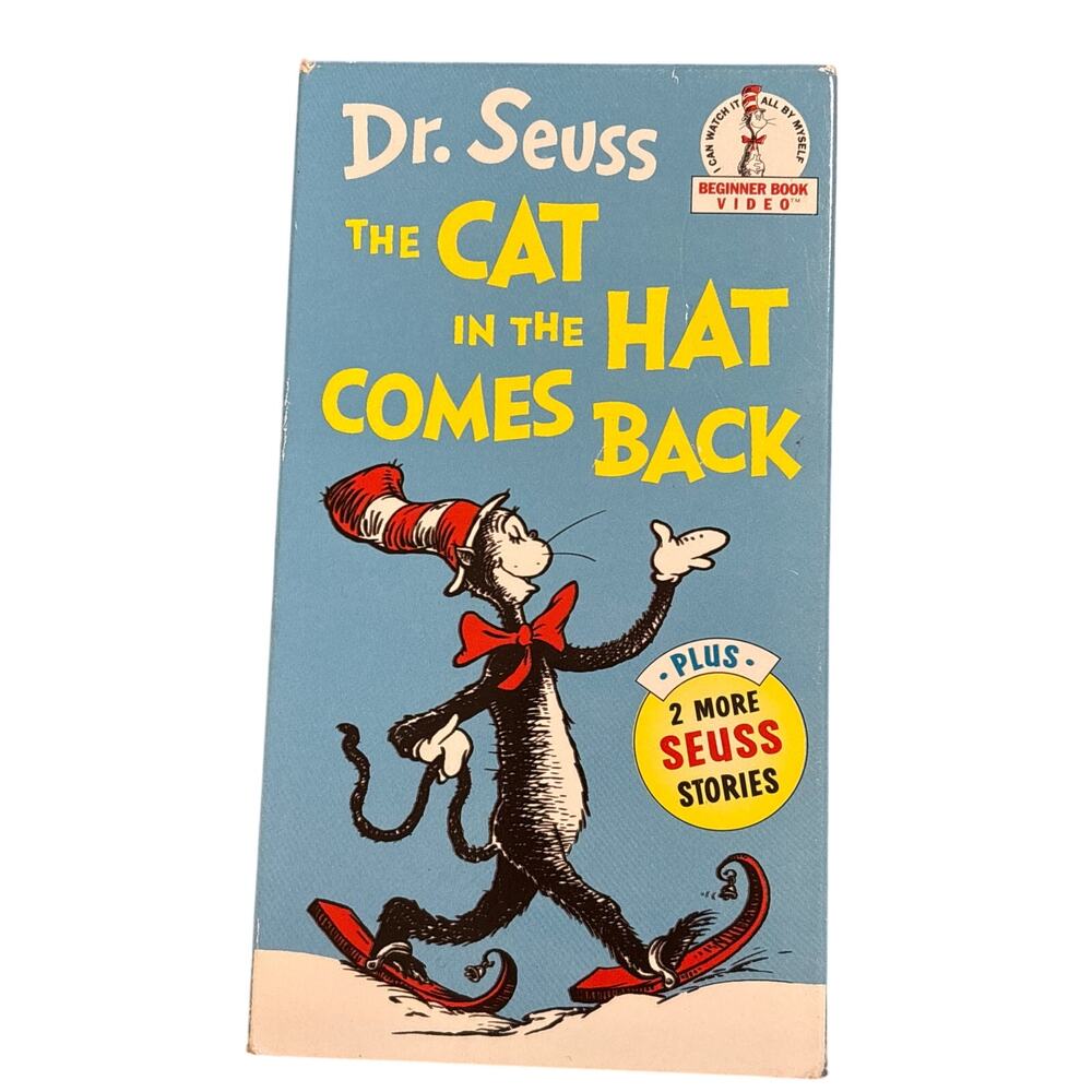 Dr. Seuss, the cat in the hat comes back VHS +2 more stories 1989 random house